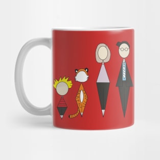 Minimalist Calvin and Hobbest Mug